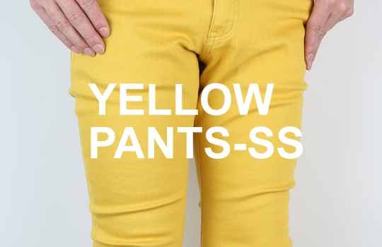 メンズおすすめイエロー・黄色パンツ