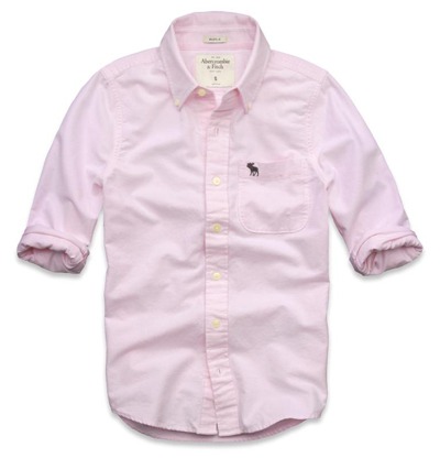 アバクロのピンクシャツ