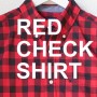 メンズおすすめ赤チェックシャツ