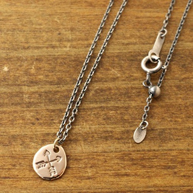 Atease　アティース K10FRIENDSHIP POINT NECKLACE