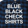 メンズおすすめ青黒チェックシャツ