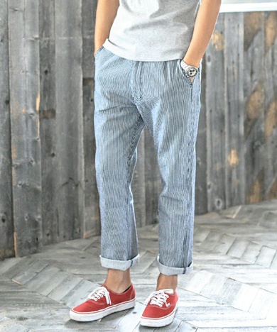 CAMBIO　カンビオ mp4883-Stretch Denim Relax Easy Tapered Pants