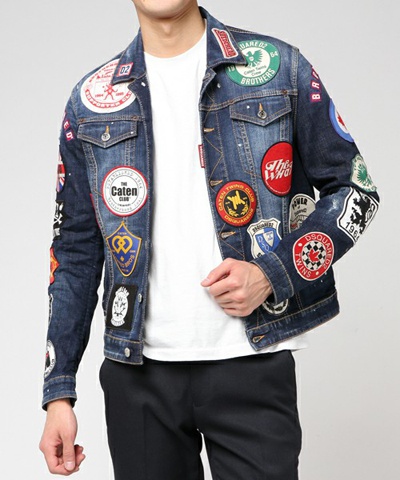 DSQUARED2　ディースクエアード SPORTS JACKET /JEAN JACKET /PATCH WASH